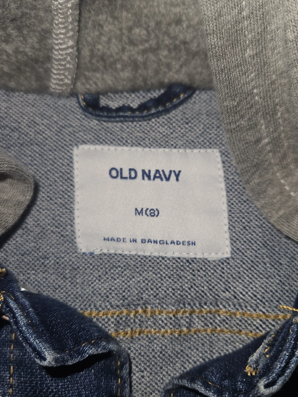 Old Navy Blue Kids Denim Jacket with Contrast Stitching